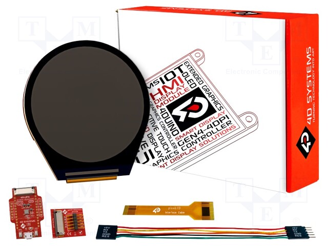 Display: TFT; 1.3"; 240x240; Interface: GPIO,I2C-Master; 300cd/m2