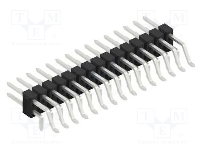 Connector: pin strips; pin header; male; PIN: 30; 2.54mm; SMT,THT
