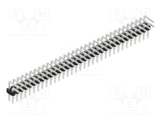 Connector: pin strips; pin header; male; PIN: 66; 2mm; THT; 2x33
