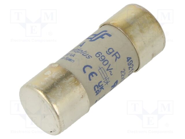 Fuse: fuse; gR; 32A; 690VAC; 442VDC; 22x58mm