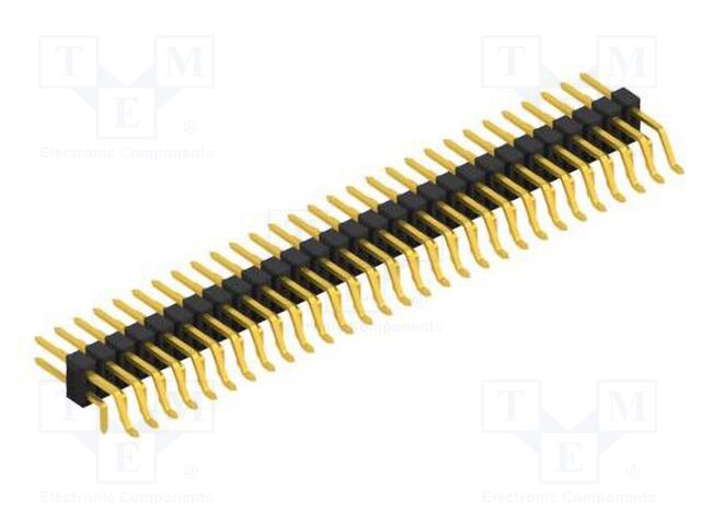 Connector: pin strips; pin header; male; PIN: 58; 2.54mm; SMT,THT