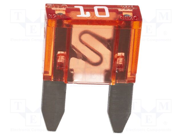 Fuse: fuse; 10A; 32VDC; automotive; 11.1mm; 11.1x3.9x17.2mm