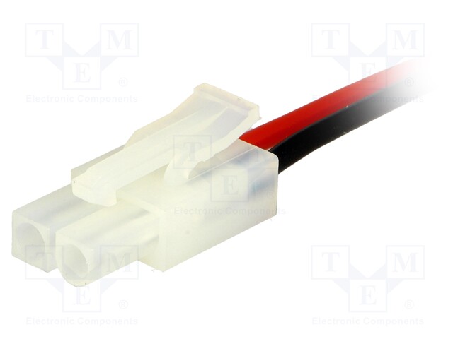 Plug; wire-wire; female; PIN: 2; Contacts ph: 6.2mm; Len: 0.14m