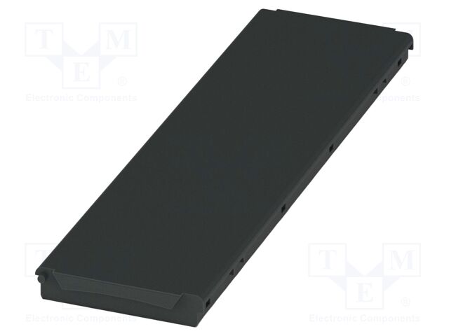 Cover; black; UL94V-0; BC 161,6; polycarbonate; snap-fastener