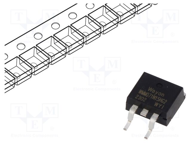 Transistor: N-MOSFET; unipolar; TO263