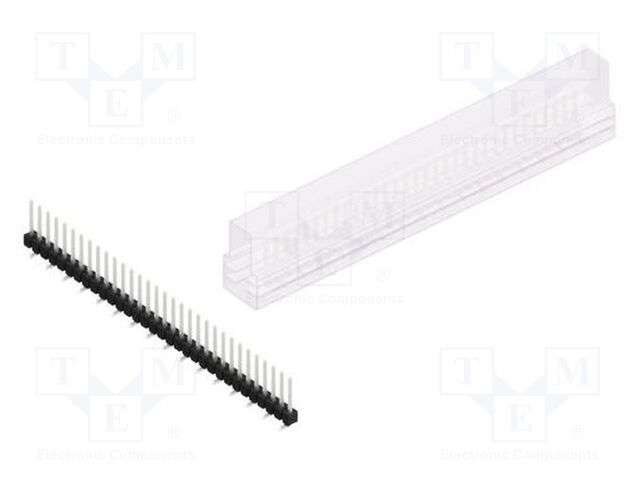Connector: pin strips; pin header; male; PIN: 32; 2.54mm; SMT; 1x32