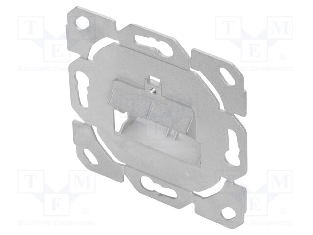 Wall socket; Keystone,angled; white; Number of ports: 2; ABS
