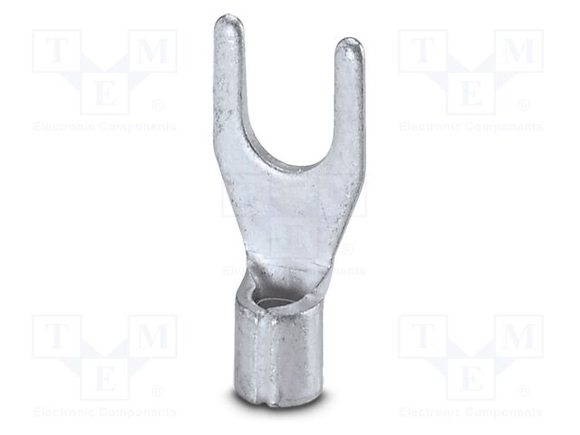 Non-insulated; Body: silver; Tip: fork