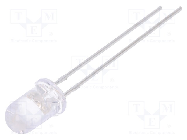 LED; 5mm; blue; 6500÷11000mcd; 15°; Front: convex