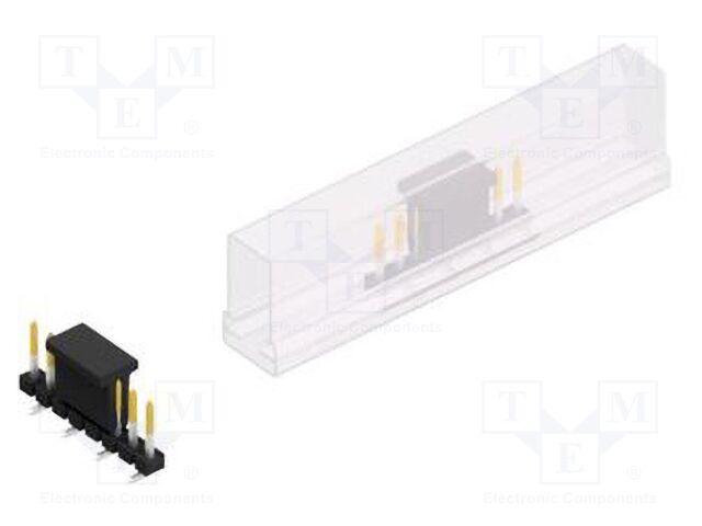 Connector: pin strips; pin header; male; PIN: 8; 2.54mm; SMT; 1x8