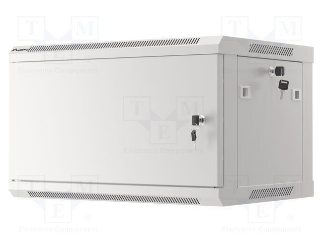 Enclosure: rack cabinet; Standard: 19"; 6U; grey; Z: 450mm; X: 600mm