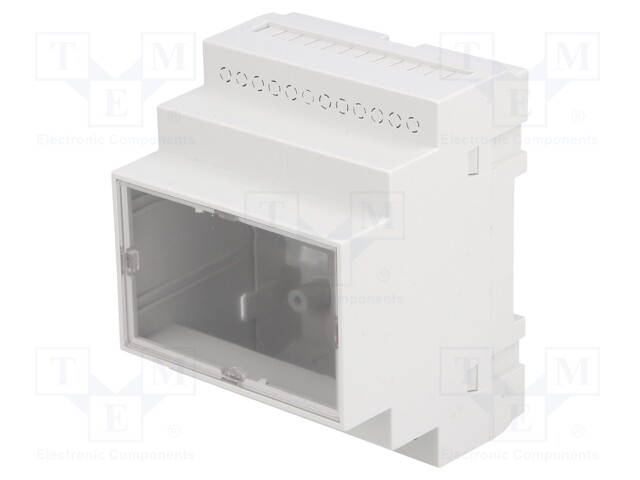 Enclosure: for DIN rail mounting; Y: 90mm; X: 70mm; Z: 65mm; ABS