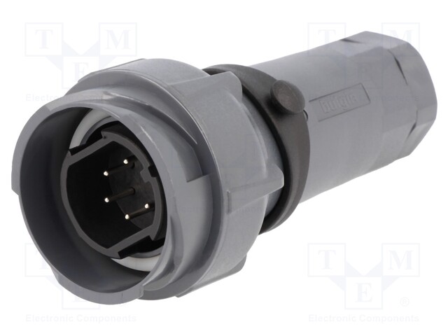 Connector: circular; plug; male; PIN: 6; bayonet,external bayonet