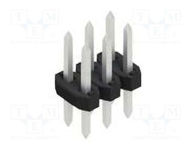 Connector: pin strips; pin header; male; PIN: 6; 2mm; THT; 2x3; 100V