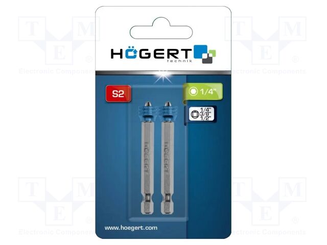 Screwdriver bit; Phillips; PH2; Overall len: 65mm; 5pcs.