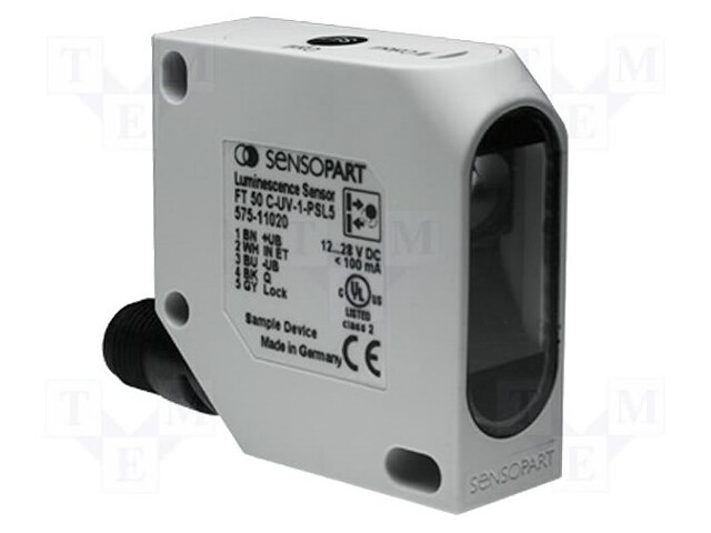 Sensor: luminescence; Range: 5÷50mm; PNP / NO; diffuse-reflective