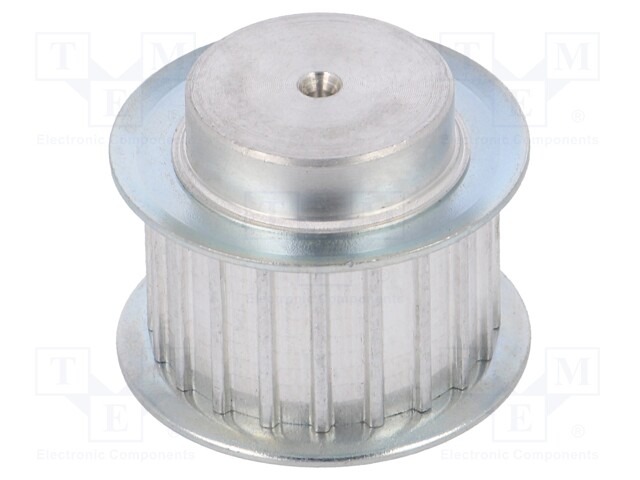 Belt pulley; AT5; W: 10mm; whell width: 21mm; Ø: 30.6mm; aluminium