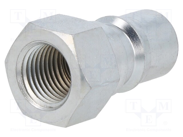 Quick connection coupling; connector pipe,double-sided; 280bar