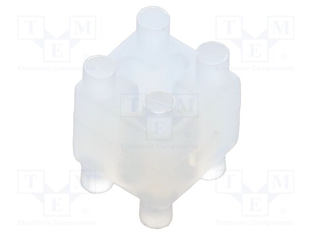 Spacer sleeve; LED; ØLED: 3mm,5mm; L: 6.4mm; natural; UL94V-2