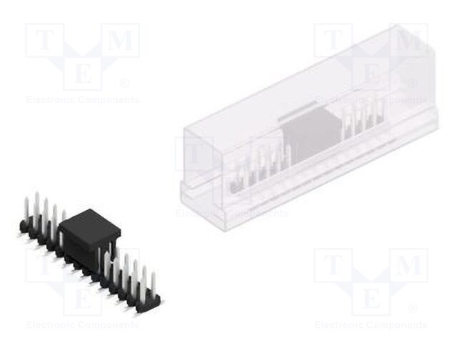 Connector: pin strips; pin header; male; PIN: 28; 2mm; SMT; 2x14