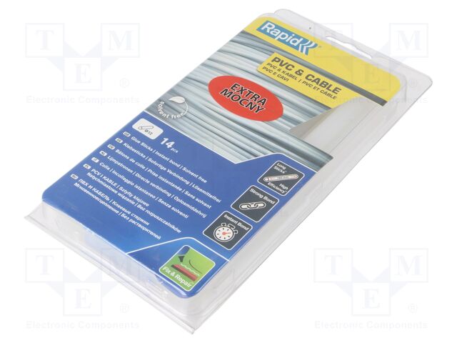 Hot melt glue; Ø: 12mm; transparent; L: 190mm; Temp: 170÷190°C