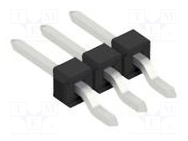 Connector: pin strips; pin header; male; PIN: 3; 2.54mm; SMT; 1x3