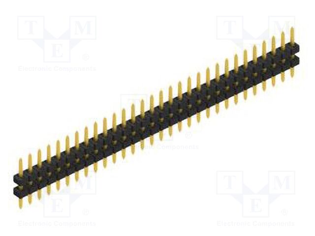 Connector: pin strips; pin header; male; PIN: 30; 2mm; THT; 1x30