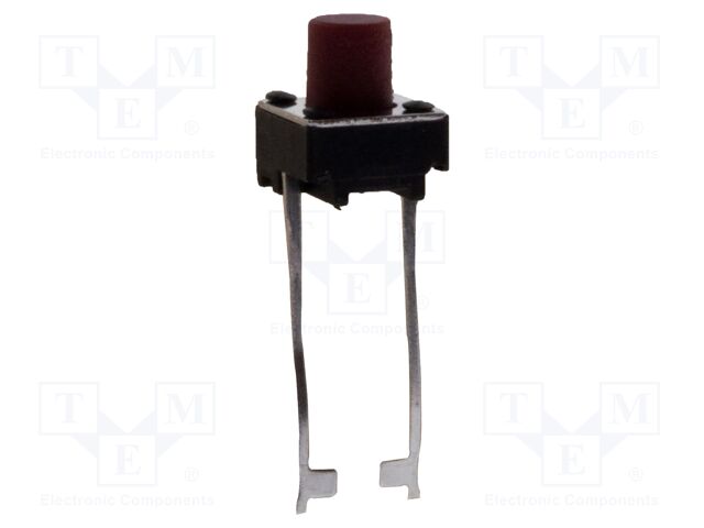 Microswitch TACT; SPST; Pos: 2; 0.05A/12VDC; THT; none; 1.57N; 3.4mm
