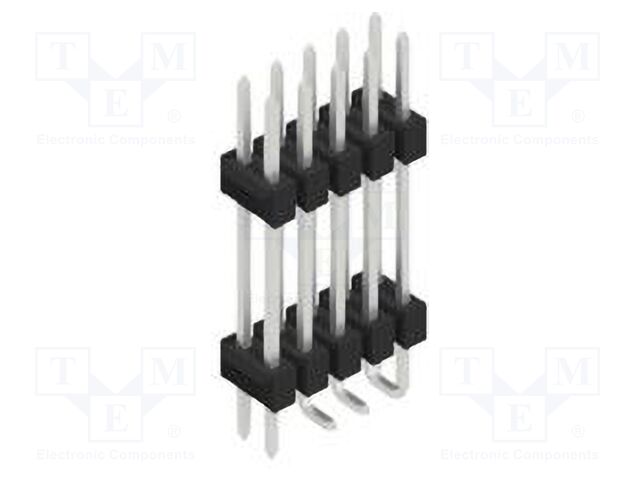 Connector: pin strips; pin header; male; PIN: 10; 2.54mm; SMT; 2x5