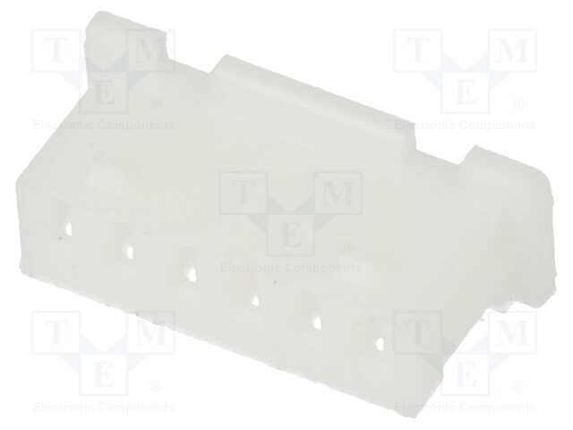 Plug; wire-board; female; 1.25mm; PIN: 6; w/o contacts; for cable