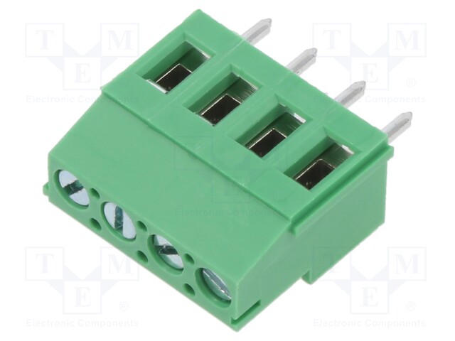 PCB terminal block; Contacts ph: 5.08mm; ways: 4; angled 90°; 300V