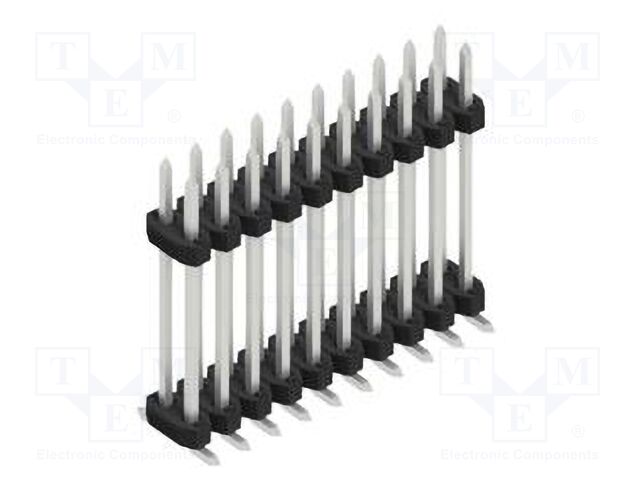 Connector: pin strips; pin header; male; PIN: 20; 2mm; SMT; 2x10