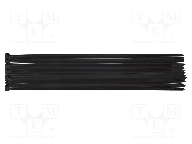 Cable tie; L: 500mm; W: 7.6mm; black; 50pcs; EXTREME