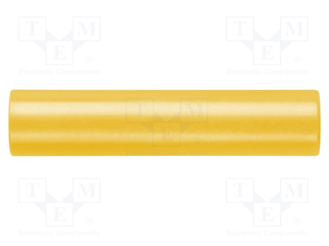 Connector: adapter; 4mm banana; yellow; 70VDC; 16A; 45mm; -10÷70°C