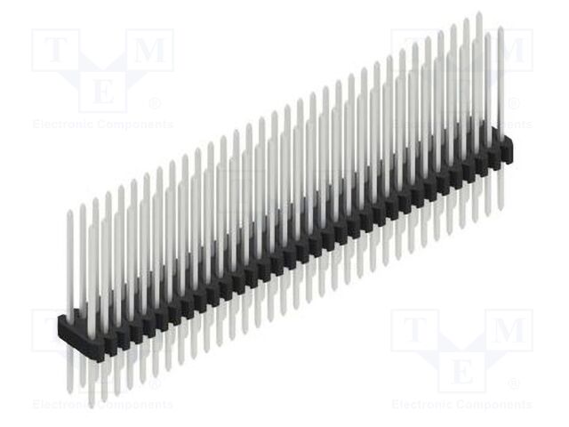 Connector: pin strips; pin header; male; PIN: 66; 1.27mm; THT; 2x33