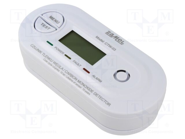 Sensor: gas; electrochemical; carbon monoxide (CO); 0÷45°C; IP20