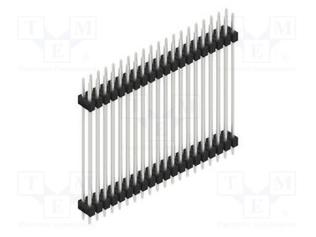 Connector: pin strips; pin header; male; PIN: 40; 2.54mm; THT; 2x20