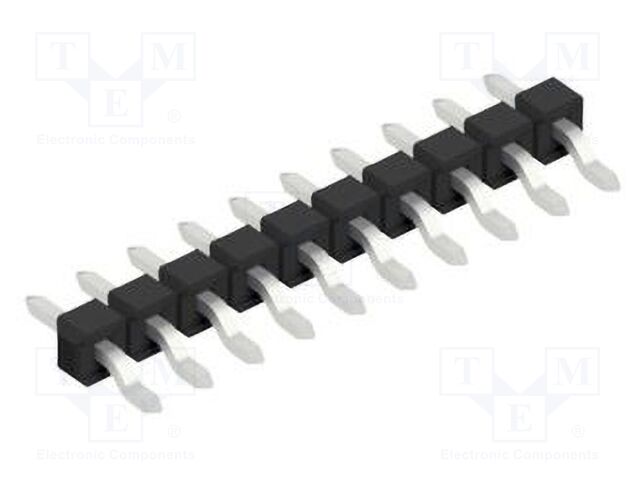 Connector: pin strips; pin header; male; PIN: 10; 2.54mm; SMT; 1x10