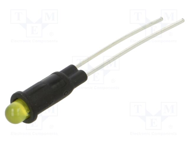 Indicator: LED; 2VDC; plastic; 3mm
