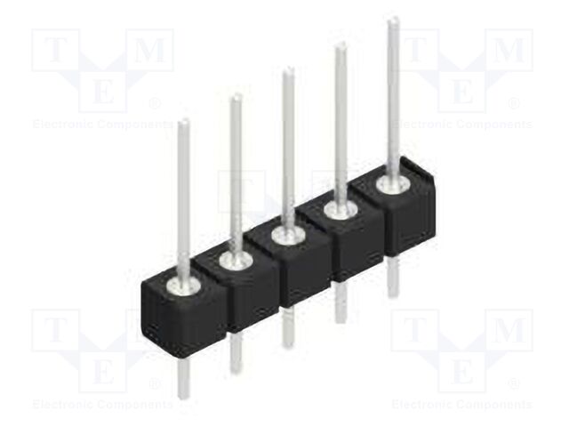 Connector: pin strips; pin header; male; PIN: 5; 2.54mm; THT; 1x5