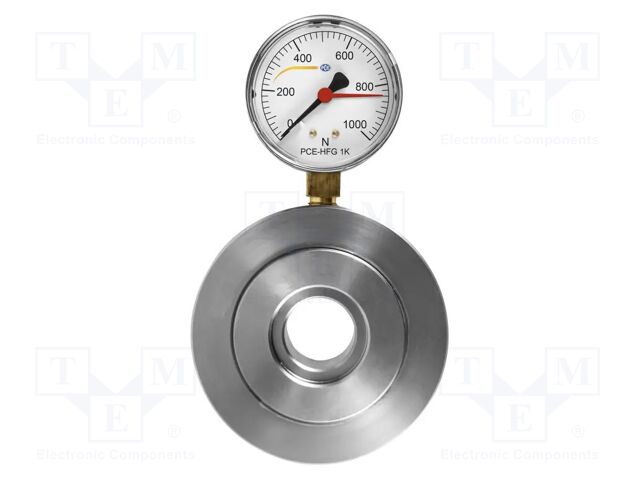 Meter: force; analogue; 0÷25kN; Resol: 1000N; 1.95%; Unit: kN; M6 x2