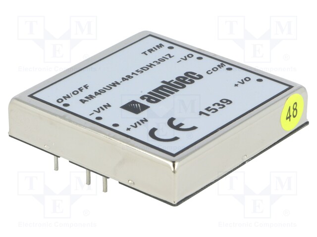 Converter: DC/DC; 34.5W; Uin: 18÷75V; Uout: 15VDC; Uout2: -15VDC