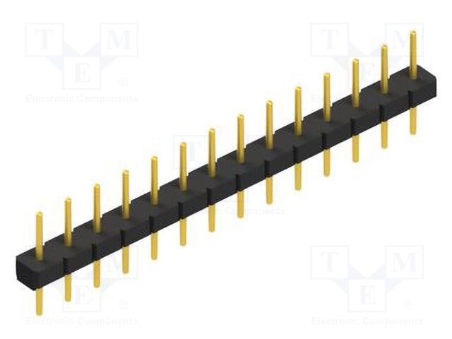 Connector: pin strips; pin header; male; PIN: 14; 2.54mm; THT; 1x14