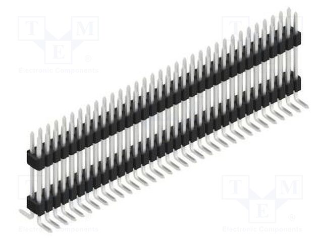 Connector: pin strips; pin header; male; PIN: 66; 1.27mm; SMT; 2x33