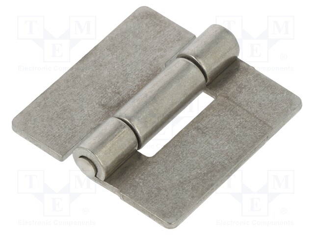 Hinge; Width: 40mm; stainless steel; H: 40mm; V: for welding