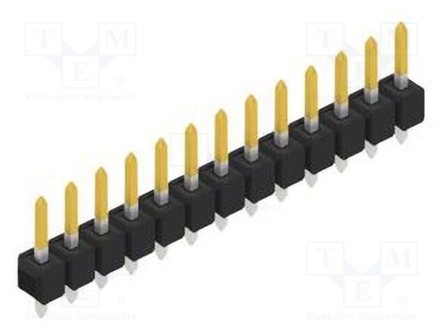 Connector: pin strips; pin header; male; PIN: 13; 2.54mm; THT; 1x13
