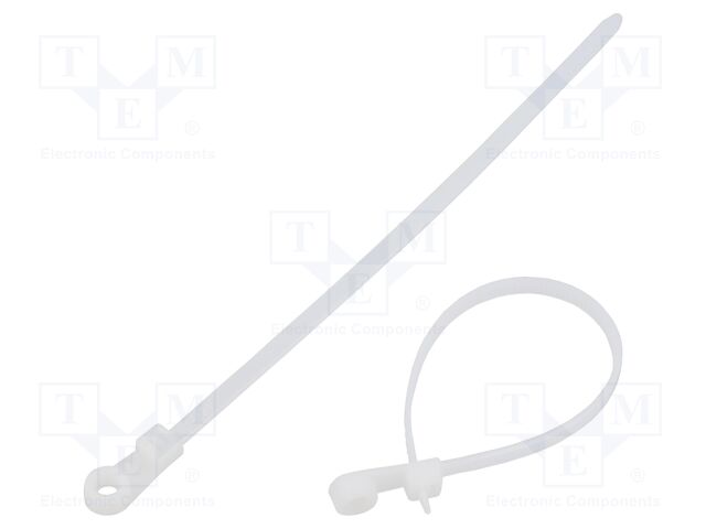 Cable tie; with fixing lugs; L: 150mm; W: 3.6mm; polyamide; 176N