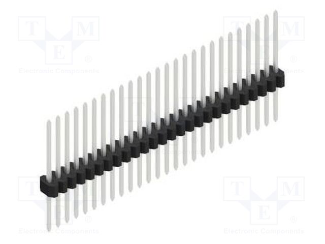 Connector: pin strips; pin header; male; PIN: 26; 1.27mm; THT; 1x26