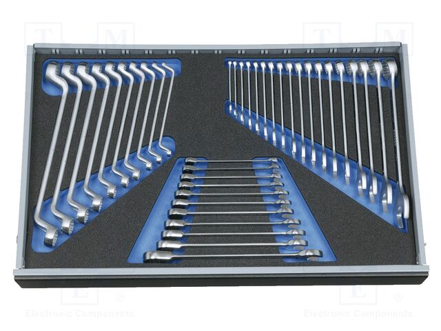 Wrench-set; box,combination spanner; 39pcs.