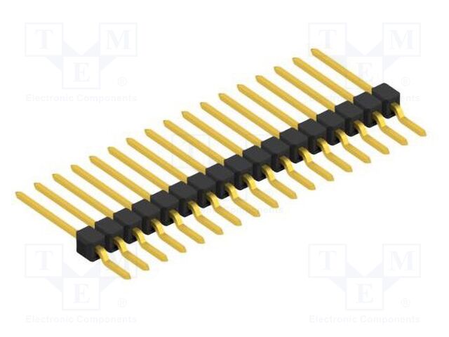 Connector: pin strips; pin header; male; PIN: 17; 2.54mm; SMT; 1x17